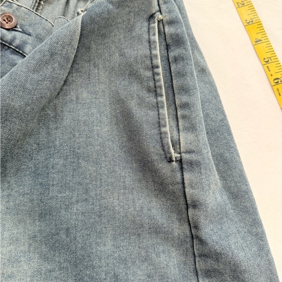 Vintage Denim Shorts for Women Size M High Waist Loose Fit with Front Pleats - Picture 11 of 16